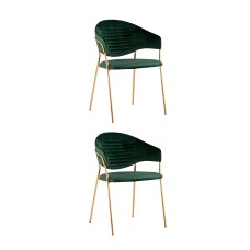 Стул Эвита зеленый 2 шт