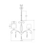 Люстра подвесная Moderli V2601-5P Aramco