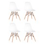 Стул Eames Style DSW белый x4 (разборный каркас)