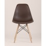 Стул Eames Style DSW коричневый x4 (разборный каркас)