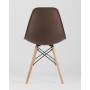 Стул Eames Style DSW коричневый x4 (разборный каркас)