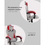 Кресло спортивное TopChairs Phantom ткань серо-красный