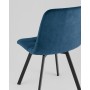 Стул Одди Original Square велюр синий (набор 4 шт)