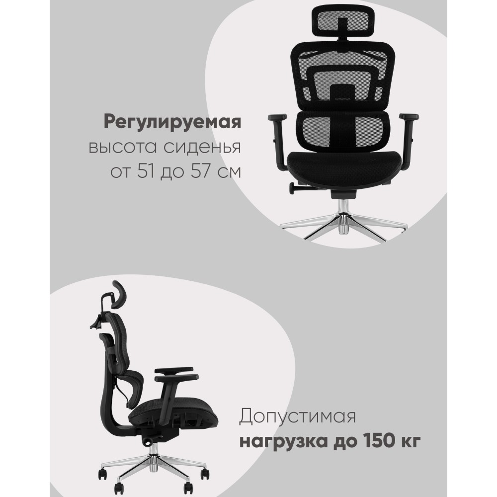 Кресло офисное TopChairs Techno Professional черный Кресло офисное TopChairs Techno Professional черный