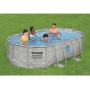 Каркасный бассейн Bestway Power Steel Swim Vista 56714 (427x250x100, с фильтр-насосом и лестницей)