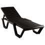Шезлонг Ellastik Plast Атлант 186x63x32 (шоколадный)