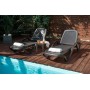 Шезлонг Ellastik Plast Capri Плетеный 195x73x41 (какао)