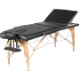 Массажный стол Calmer Bamboo Three 70 (черный)