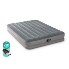 Надувная кровать Intex Prestige Mid-Rise Airbeds With USB Pump / 64114 (203x152x30)