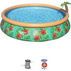 Надувной бассейн Bestway Paradise Palms 57416 (457x84, с фильтр-насосом)