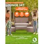 Лаундж сет [диван+2кресла+столик+подушки] (мод.210013 А)