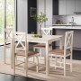 Обеденный комплект Хадсон (стол + 4 стула)/ Hudson Dining Set