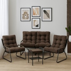 Комплект мебели Loft Ergo (диван, кресло 2шт., пуф-стол)