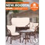 КОМПЛЕКТ " NEW BOGOTA " ( диван + 2 кресла + стол со стеклом ) /с подушками/