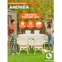 Комплект обеденный "ANDREA GRAND" (стол со стеклом+6 кресел+ подушки)