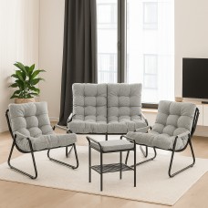 Комплект мебели Loft Ergo (диван, кресло 2шт., пуф-стол)