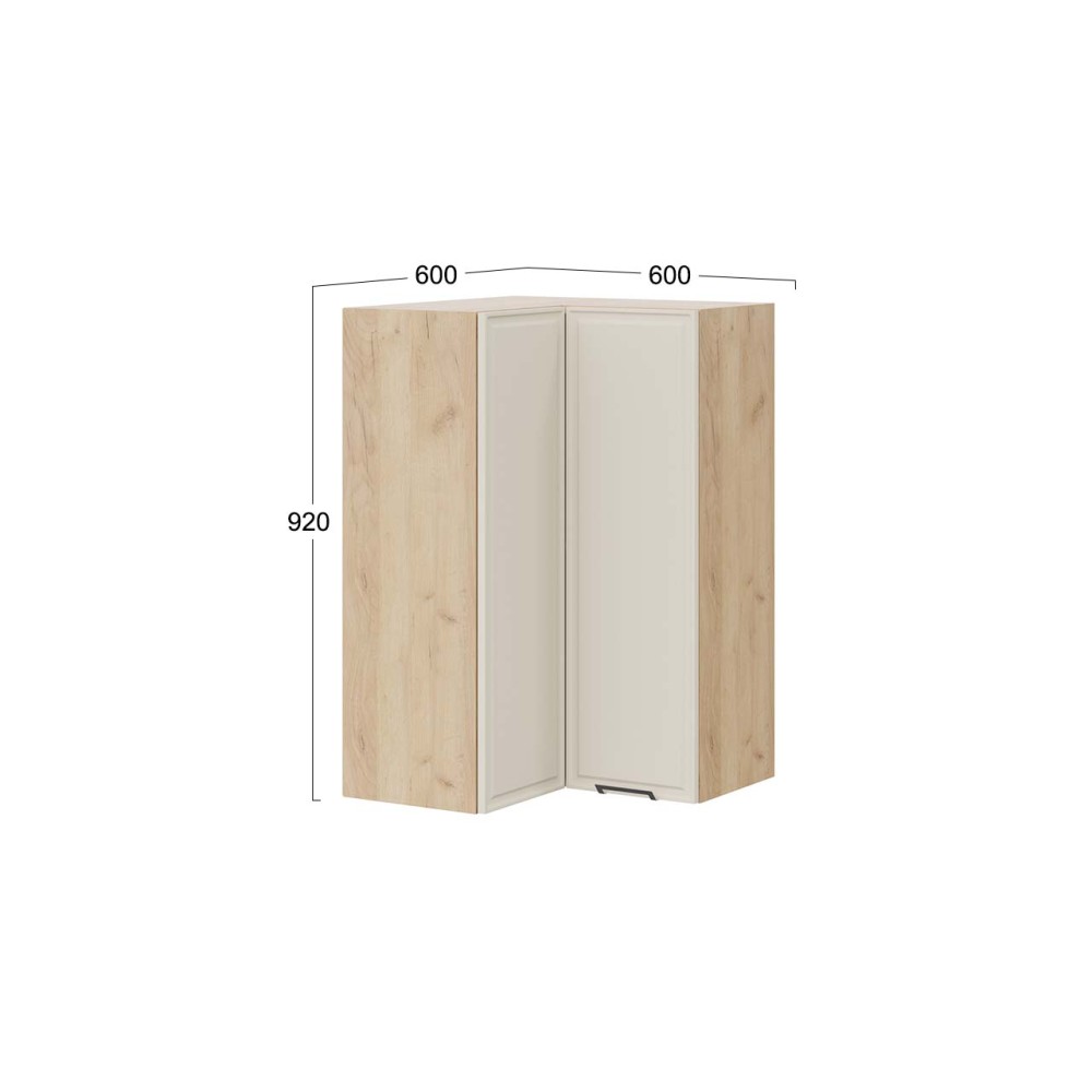 Шкаф навесной угловой прямой «Белладжио» Шкаф навесной угловой прямой «Белладжио»