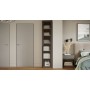Шкаф для белья (580) с 1 дверью со стеклом «Порто»