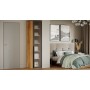 Шкаф для белья (580) с 1 дверью со стеклом «Порто»