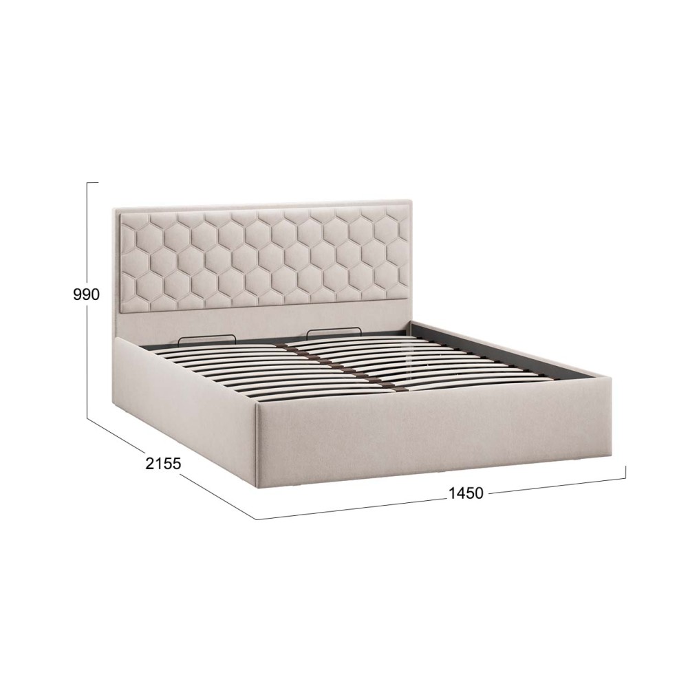 Кровать с ПМ «Порто» (с подъемным механизмом) без заглушины Кровать с ПМ «Порто» (с подъемным механизмом) без заглушины