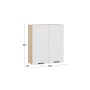 Шкаф навесной c двумя дверями «Лорас»