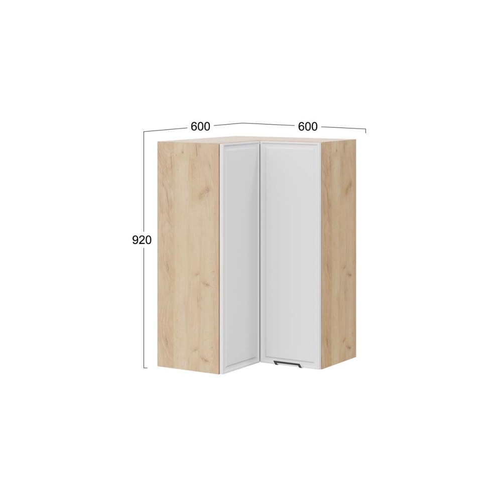 Шкаф навесной угловой прямой «Белладжио» Шкаф навесной угловой прямой «Белладжио»