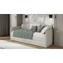 Кровать с мягкой спинкой и ящиками «Сабрина» (900)