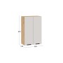 Шкаф навесной c двумя дверями «Гренада»