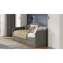Кровать с мягкой спинкой и ящиками «Сабрина» (900)