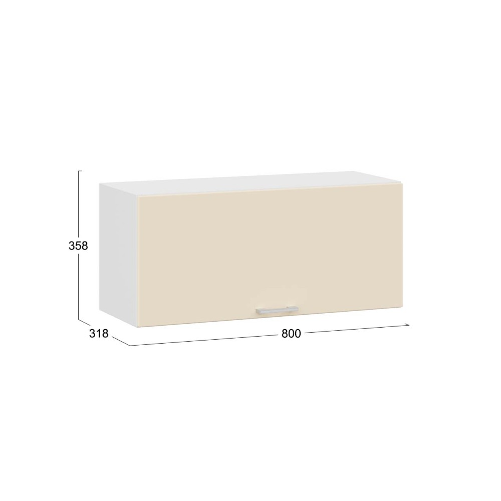 Шкаф навесной c одной откидной дверью «Габриэлла» Шкаф навесной c одной откидной дверью «Габриэлла»