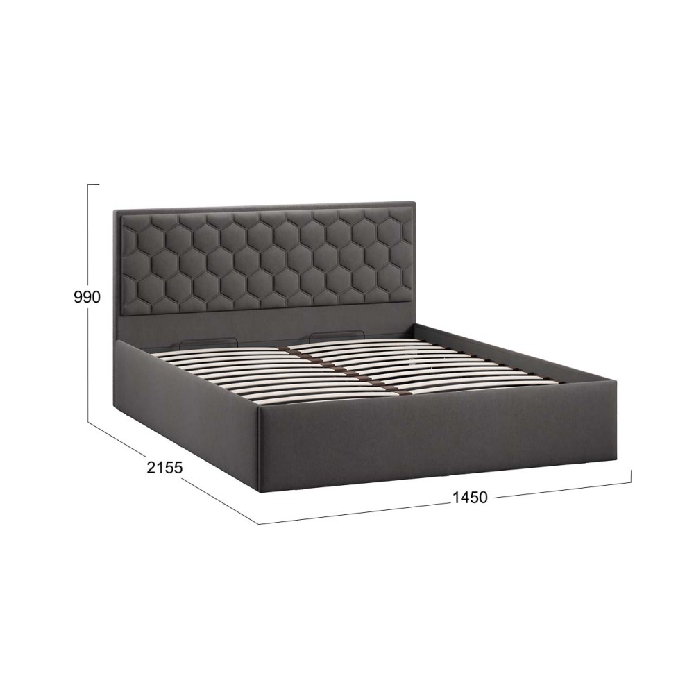 Кровать с ПМ «Порто» (с подъемным механизмом) с заглушиной Кровать с ПМ «Порто» (с подъемным механизмом) с заглушиной