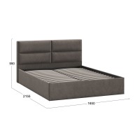 Кровать без ПМ «Глосс» Тип 1 (без подъемного механизма)