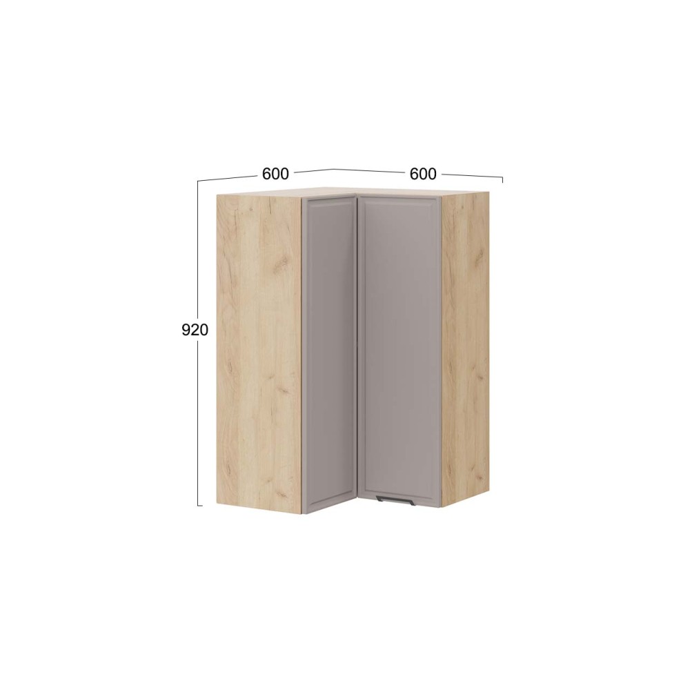 Шкаф навесной угловой прямой «Белладжио» Шкаф навесной угловой прямой «Белладжио»