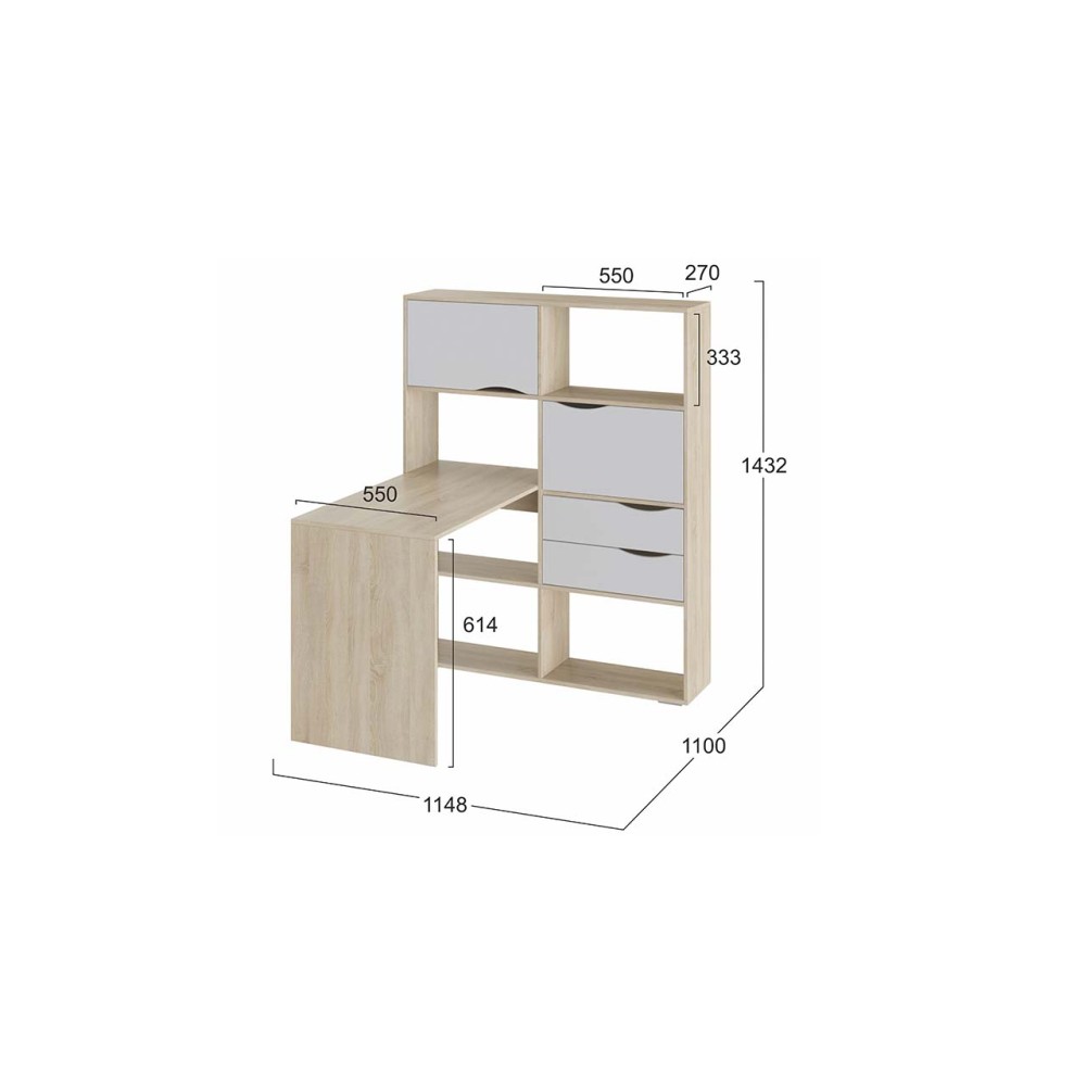 Стол письменный тип 7 Стол письменный тип 7