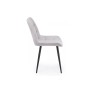 Стул на металлокаркасе Челси К светло-серый (zd 960) / черный np