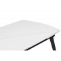 Керамический стол Aveiro 120(180)x80 белый мрамор / черный