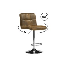 Барный стул Paskal brown / chrome