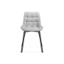Стул на металлокаркасе Стронг светло-серый / черный