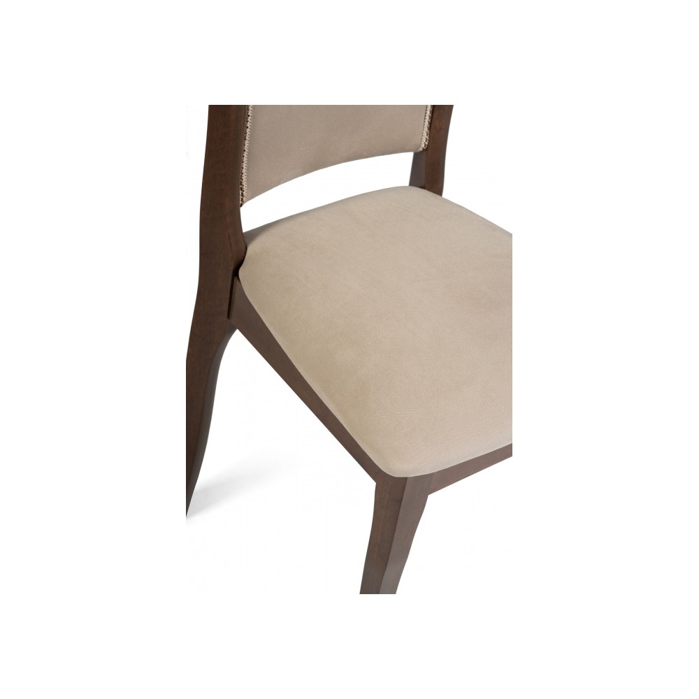 Стул деревянный Санати сливочный раф / темный орех Стул деревянный Санати сливочный раф / темный орех