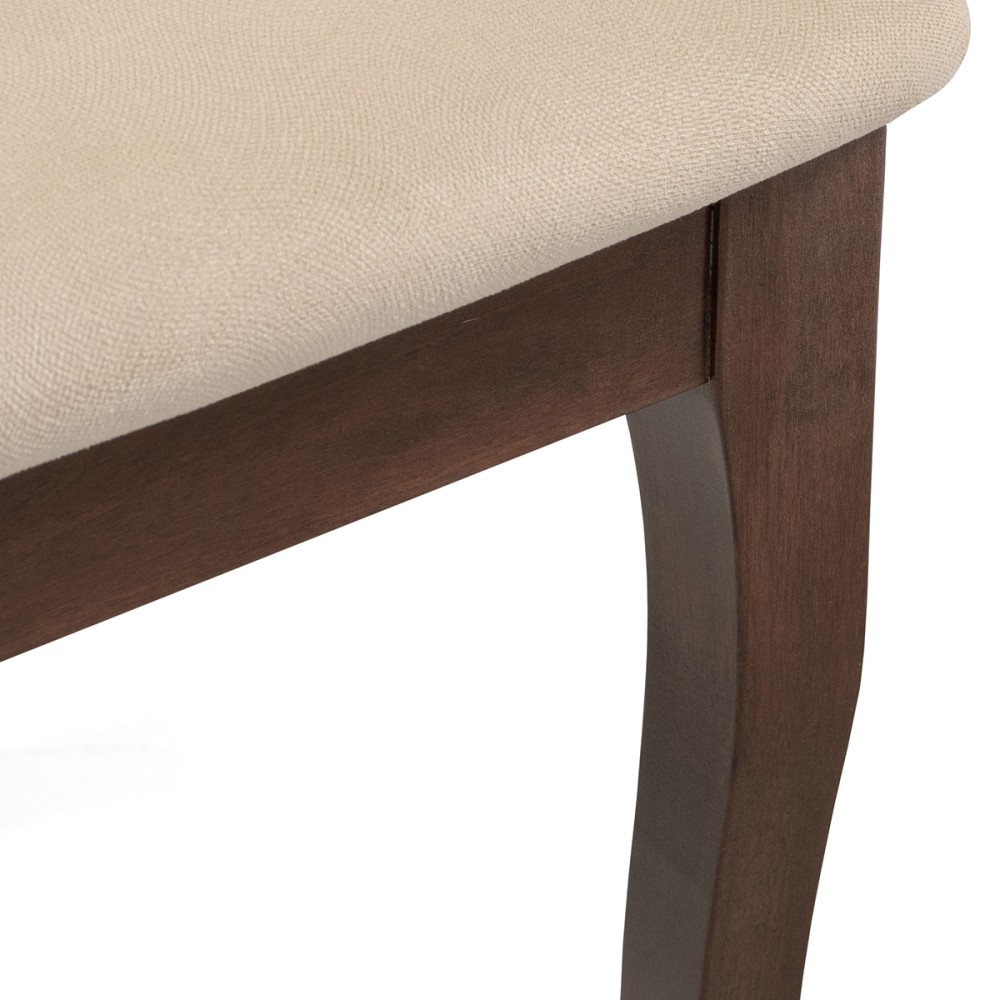 Стул деревянный Санати сливочный раф / темный орех Стул деревянный Санати сливочный раф / темный орех