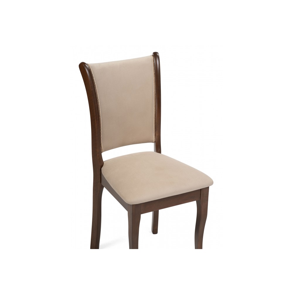 Стул деревянный Санати сливочный раф / темный орех Стул деревянный Санати сливочный раф / темный орех