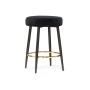 Барный стул Plato black fabric