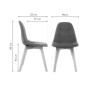 Стул деревянный Filip dark gray / wood