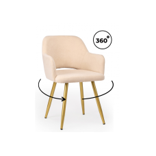 Стул на металлокаркасе Эолин 360 бежевый (glory 03) / золотой