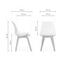 Пластиковый стул Vart clear / wood
