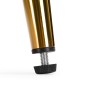 Стул на металлокаркасе на металлокаркасе Rendi light gray / gold
