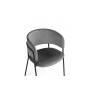 Стул на металлокаркасе Осло темно-серый (H-15) / черный