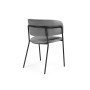Стул на металлокаркасе Осло темно-серый (H-15) / черный
