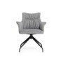 Стул на металлокаркасе Kaser 360 крутящийся grey / black