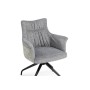 Стул на металлокаркасе Kaser 360 крутящийся grey / black